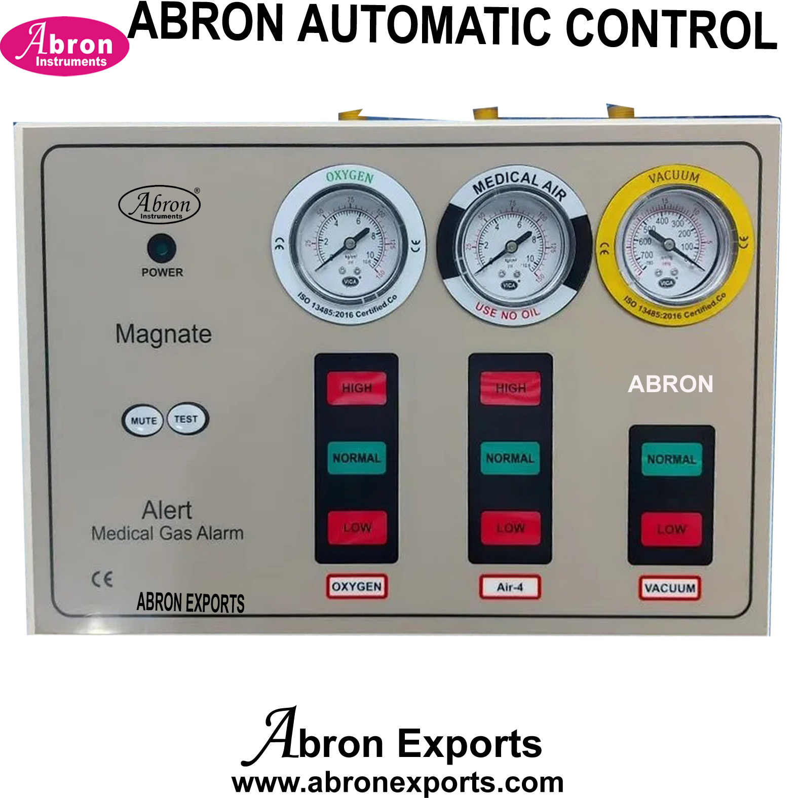 Medical Oxygen gas Controller gas alarm oxygen Medical air Vacuum dial Abron ABM-1120PA3